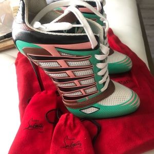 Christian Louboutin lace up heels